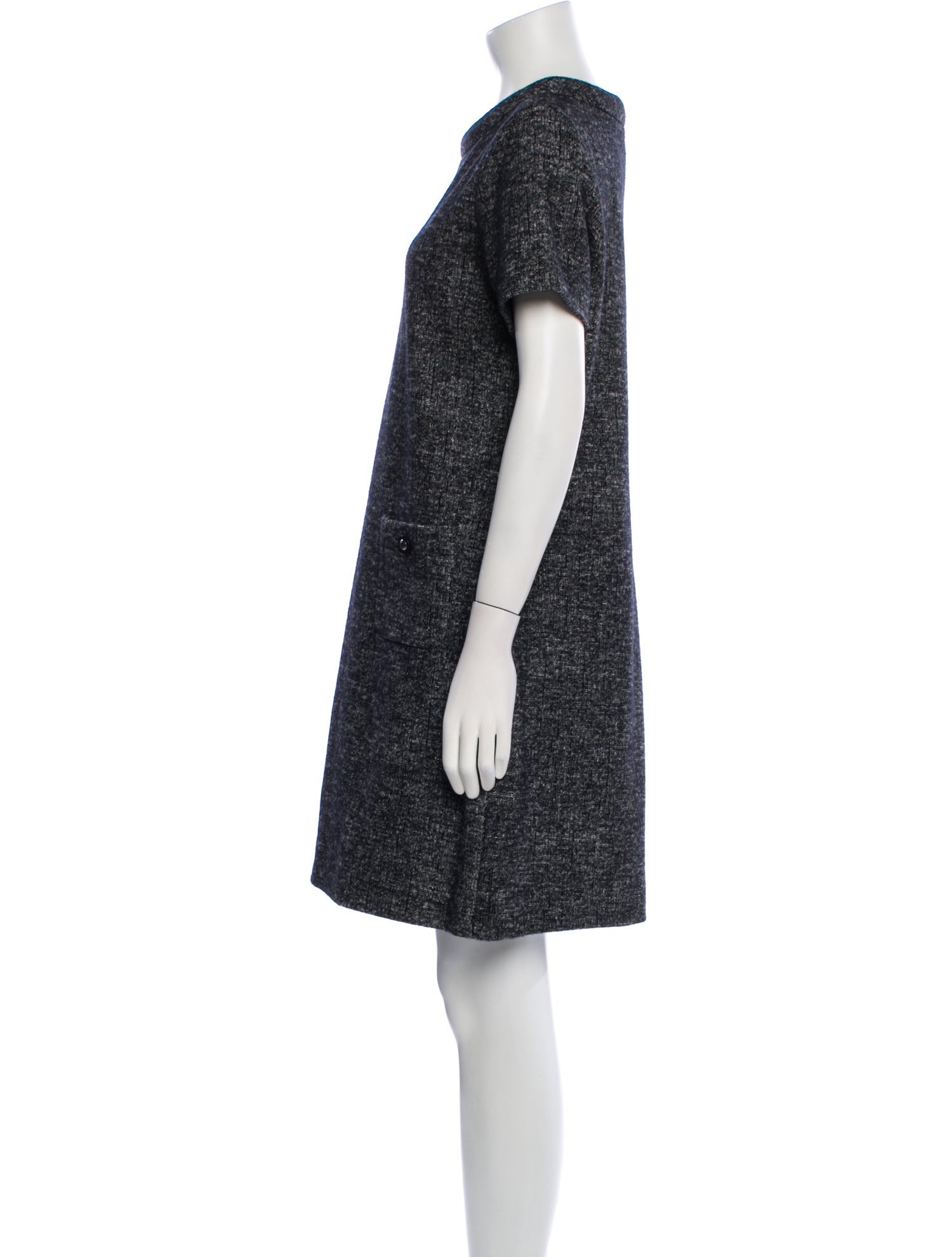 Tory Burch Bateau Neckline Mini Dress
