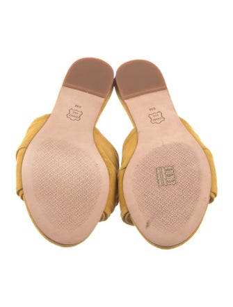 Tory Burch Suede Bow Accents Slides
