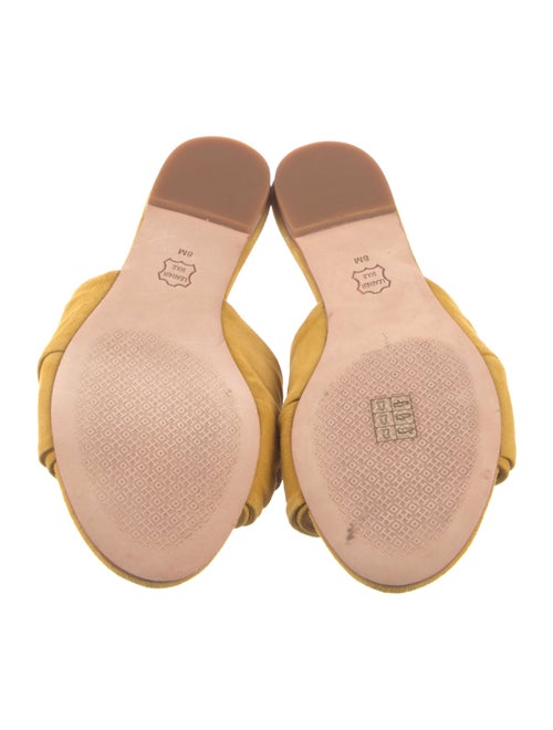 Tory Burch Suede Bow Accents Slides