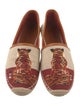 Tory Burch Patterned Embroidered Accent Espadrilles