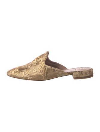 Tory Burch Canvas Printed Mules