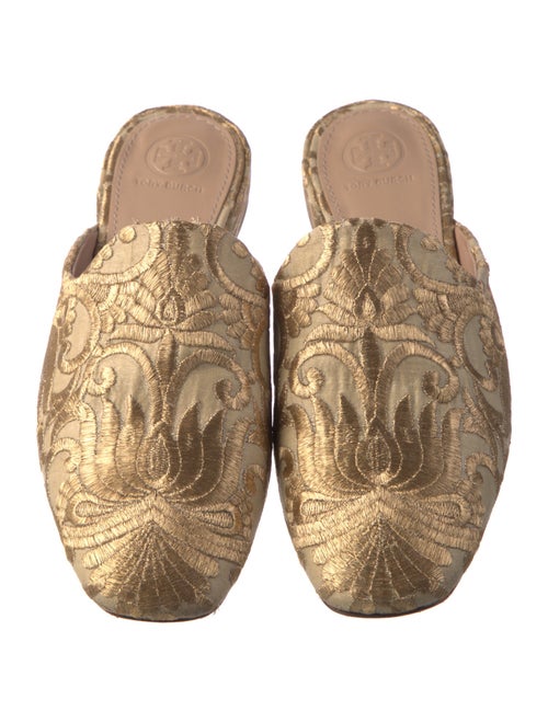 Tory Burch Canvas Printed Mules