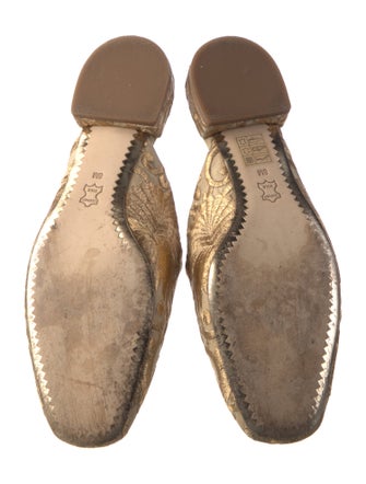 Tory Burch Canvas Printed Mules