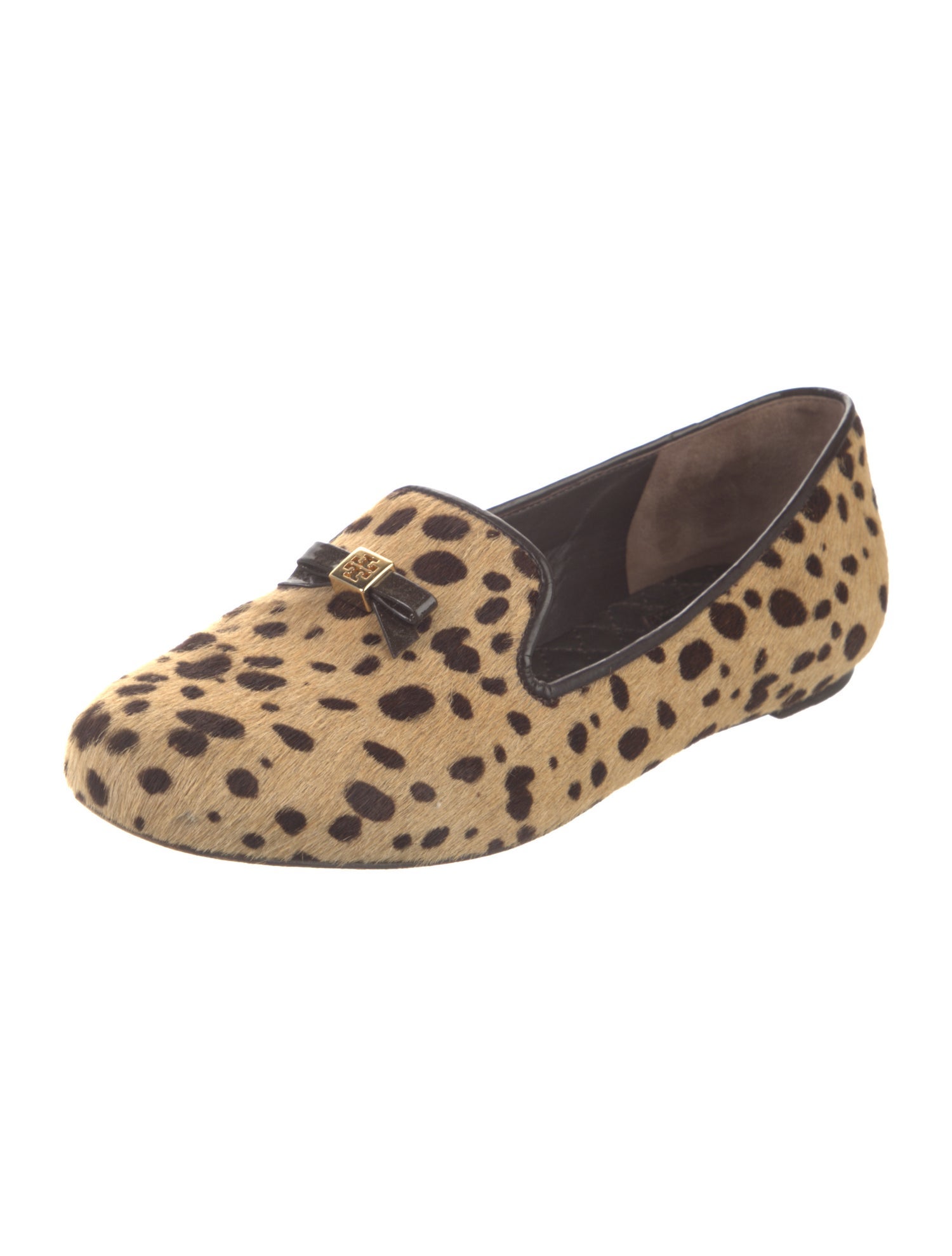 Tory Burch Ponyhair Animal Print Loafers
