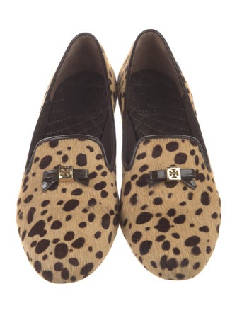 Tory Burch Ponyhair Animal Print Loafers