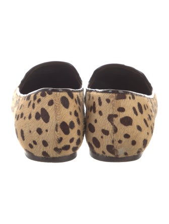 Tory Burch Ponyhair Animal Print Loafers