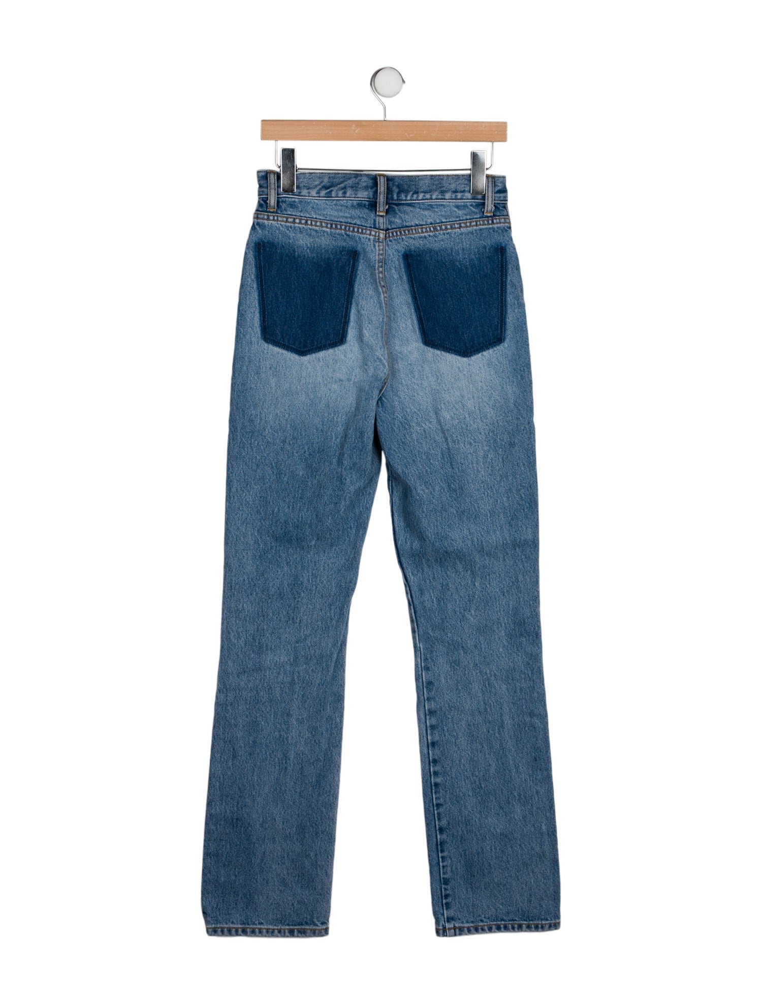 Tory Burch High-Rise Straight Leg Jeans
