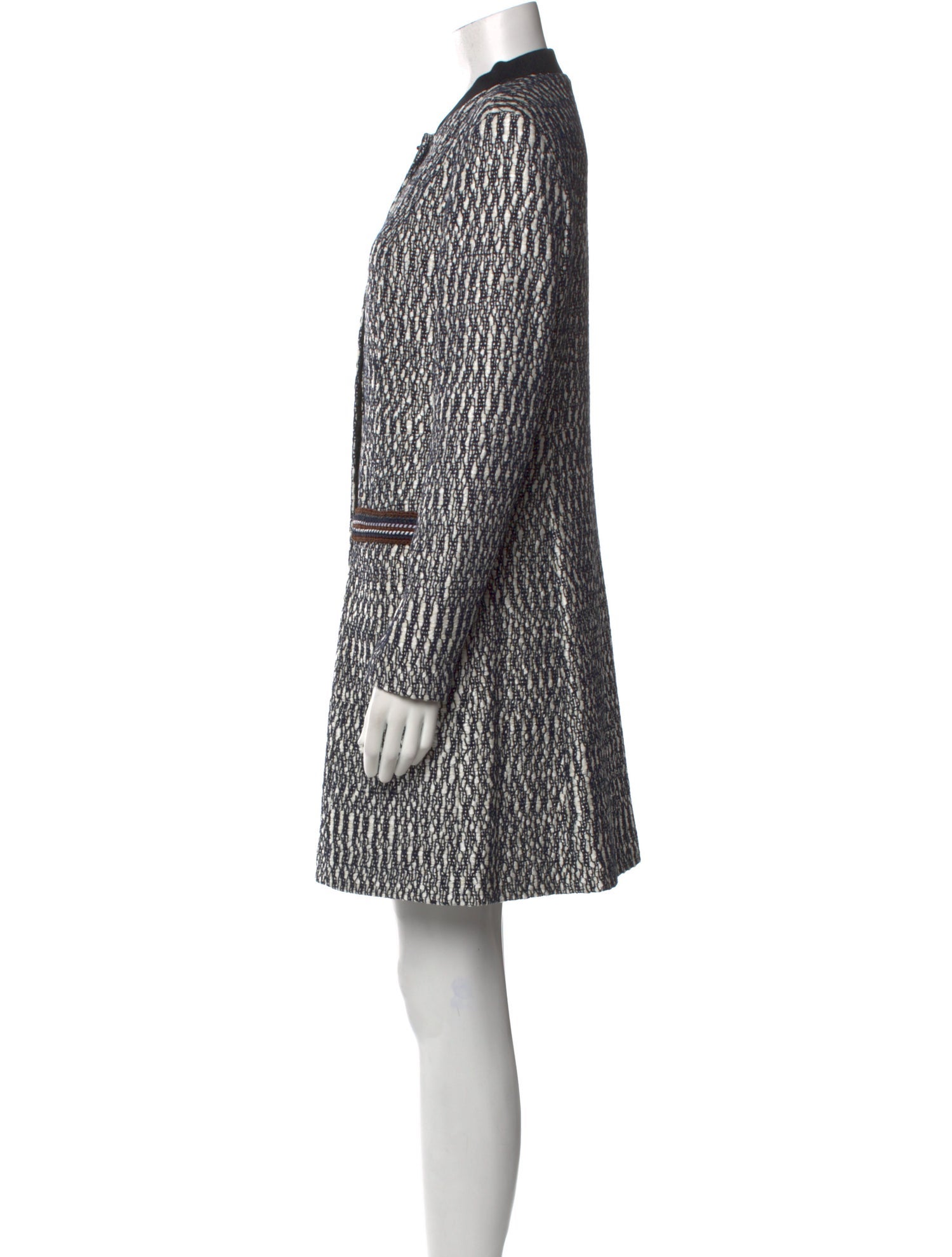 Tory Burch Tweed Pattern Coat