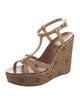 Tory Burch Leather Lasercut Accents T-Strap Sandals