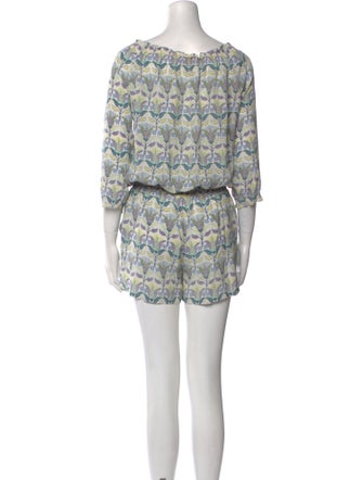Tory Burch Silk Printed Romper