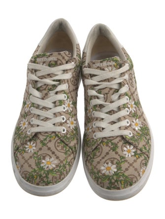Tory Burch Canvas Floral Print Sneakers