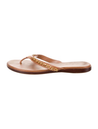 Tory Burch Leather Slides