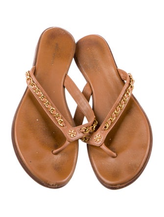 Tory Burch Leather Slides