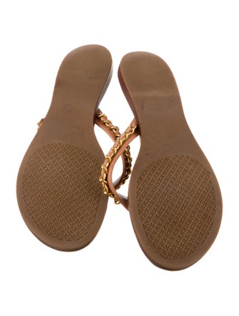 Tory Burch Leather Slides
