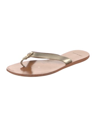 Tory Burch Leather Slides