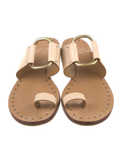 Tory Burch Leather Studded Accents Slides