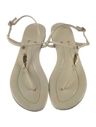 Tory Burch Patent Leather T-Strap Sandals