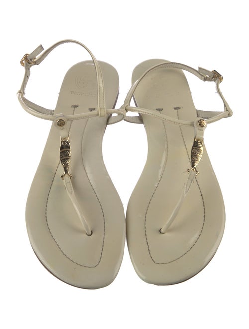 Tory Burch Patent Leather T-Strap Sandals