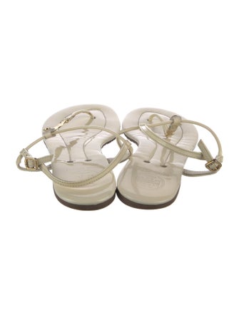 Tory Burch Patent Leather T-Strap Sandals