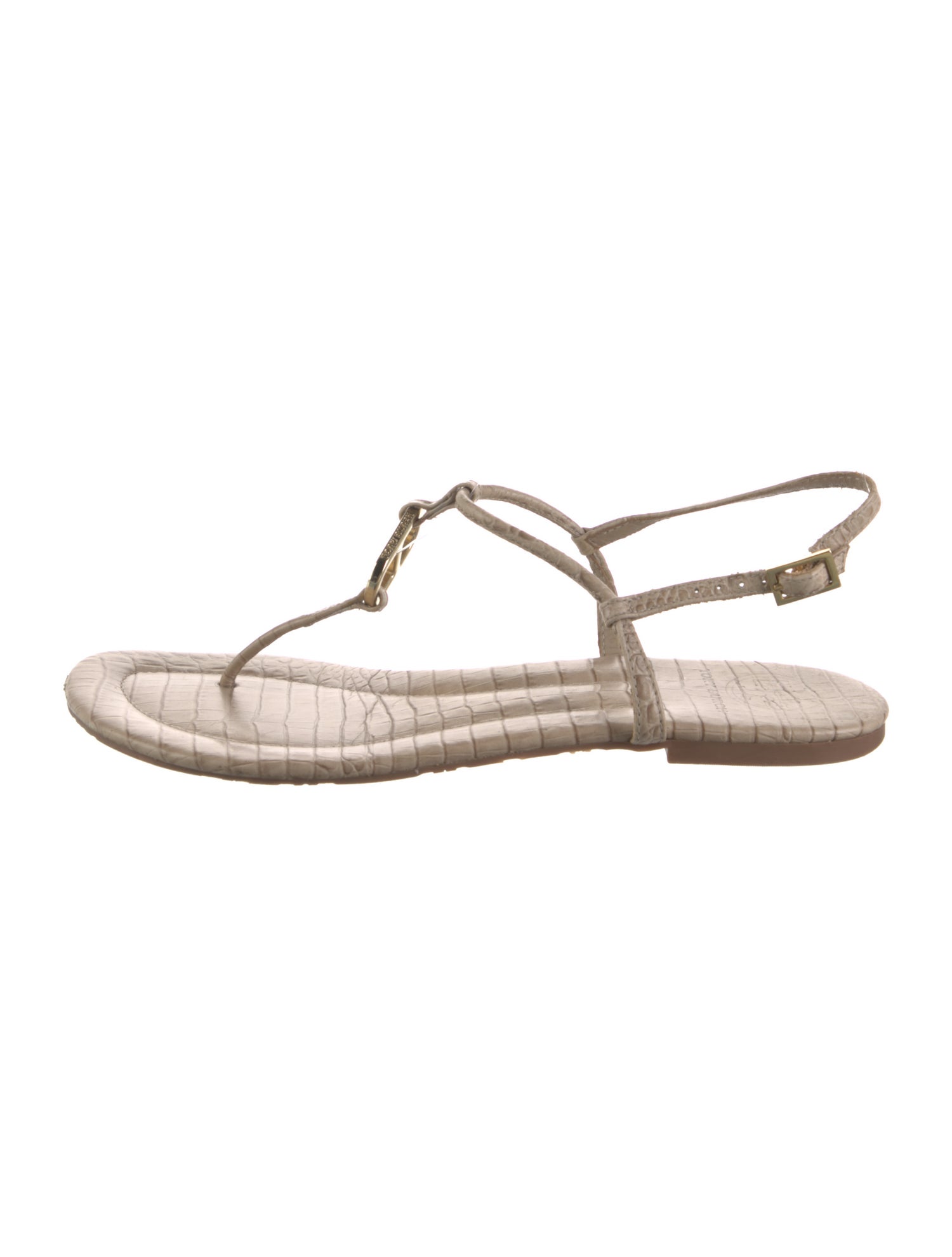 Tory Burch Leather T-Strap Sandals