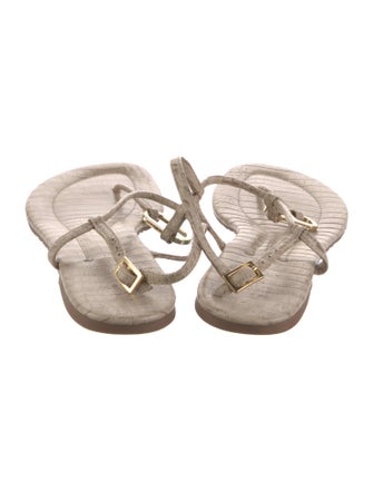 Tory Burch Leather T-Strap Sandals