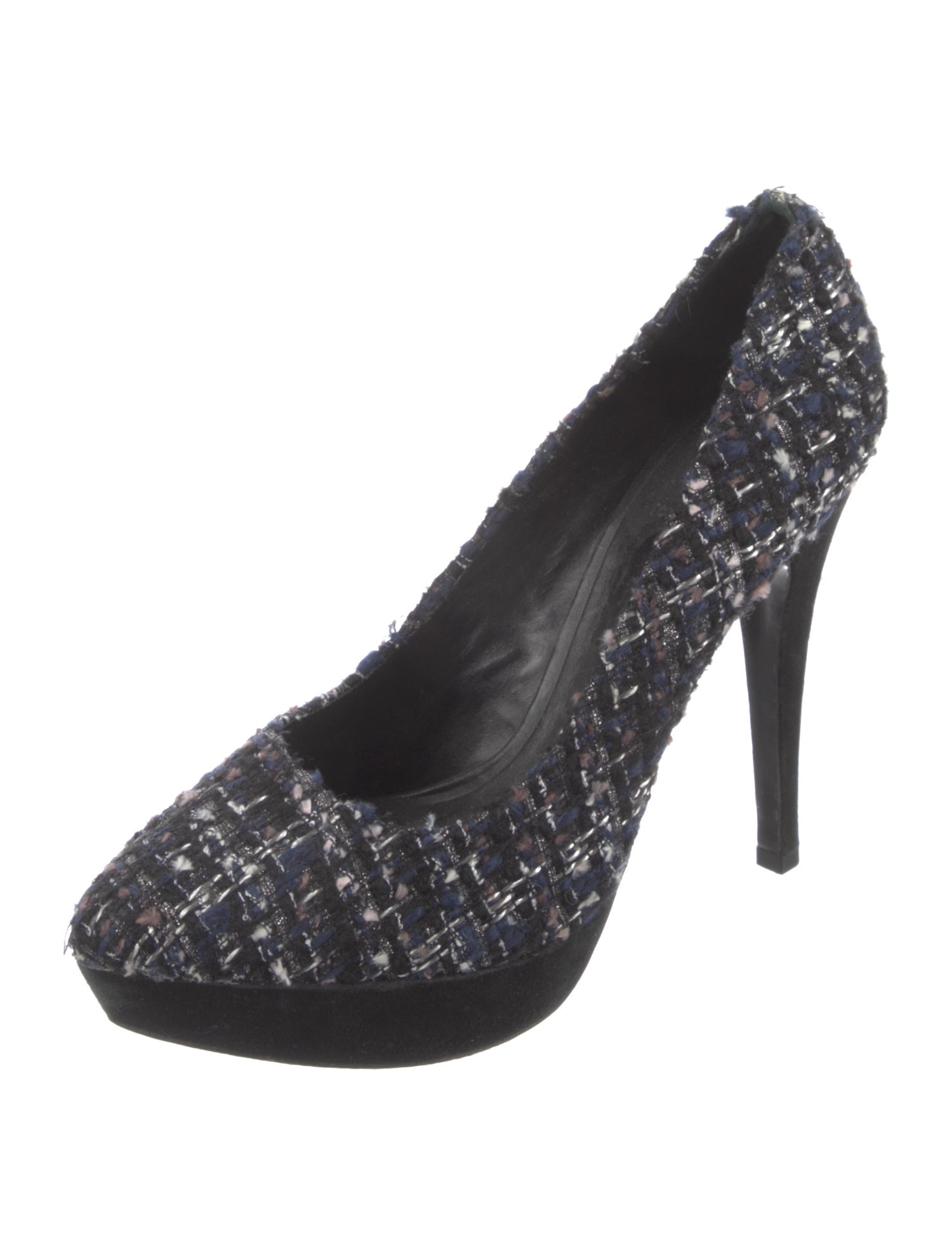 Tory Burch Tweed Tweed Pattern Pumps