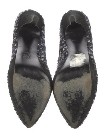 Tory Burch Tweed Tweed Pattern Pumps