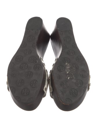 Tory Burch Patent Leather Studded Accents Slides