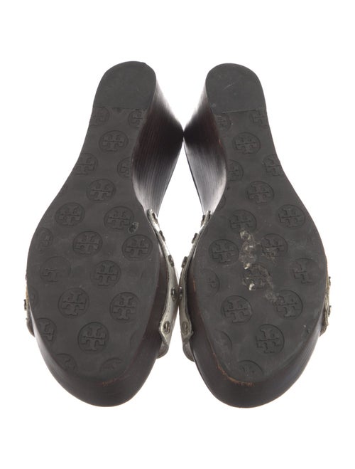 Tory Burch Patent Leather Studded Accents Slides