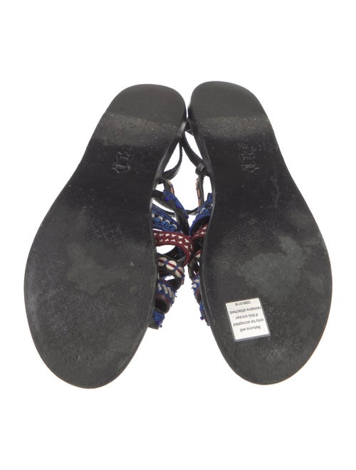 Tory Burch Leather Printed Gladiator Sandals