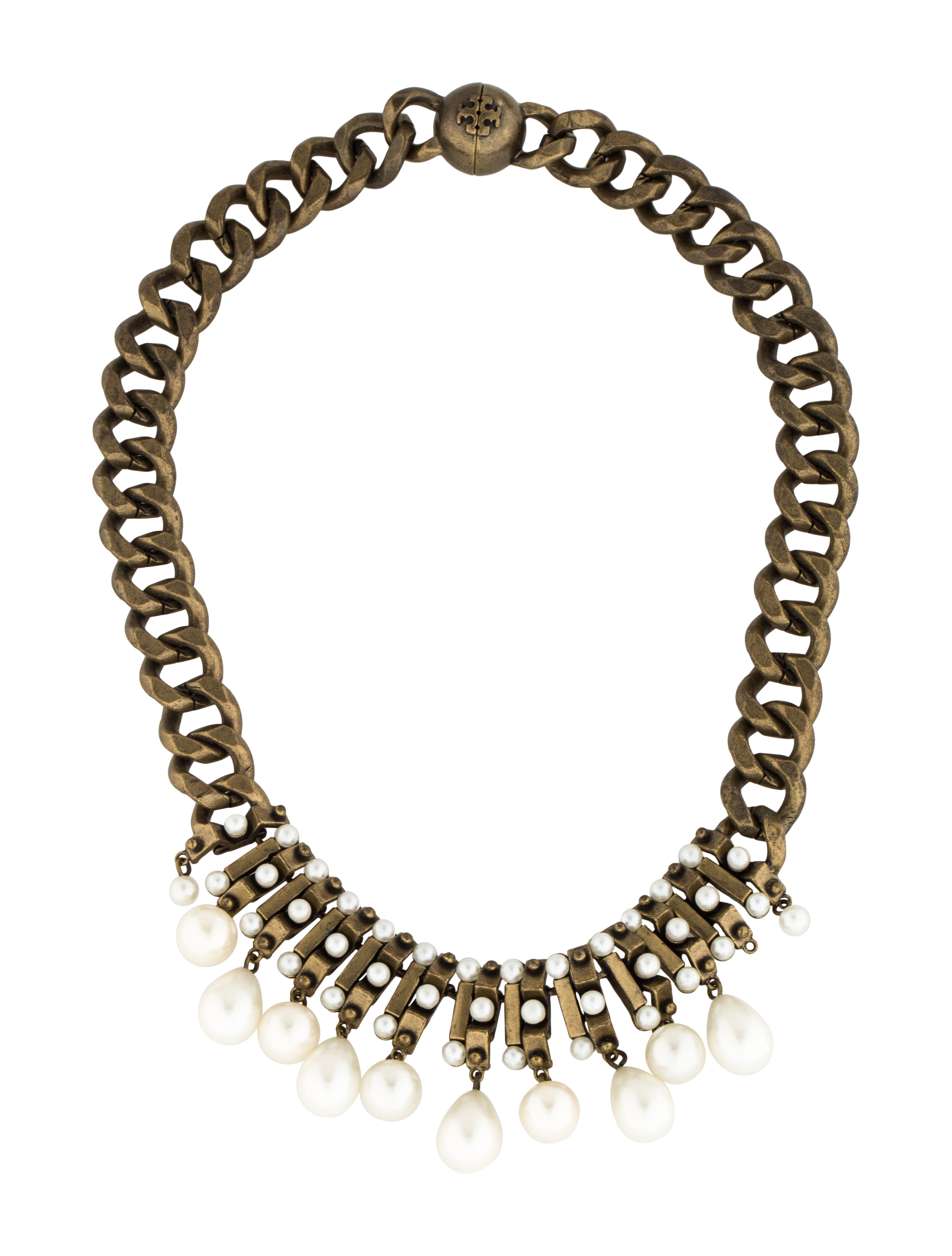 Tory Burch Marlow Collar Necklace Necklaces WTO72974 The RealReal