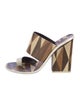 Tory Burch Leather Printed Slides