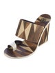 Tory Burch Leather Printed Slides