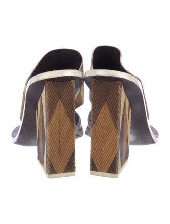 Tory Burch Leather Printed Slides