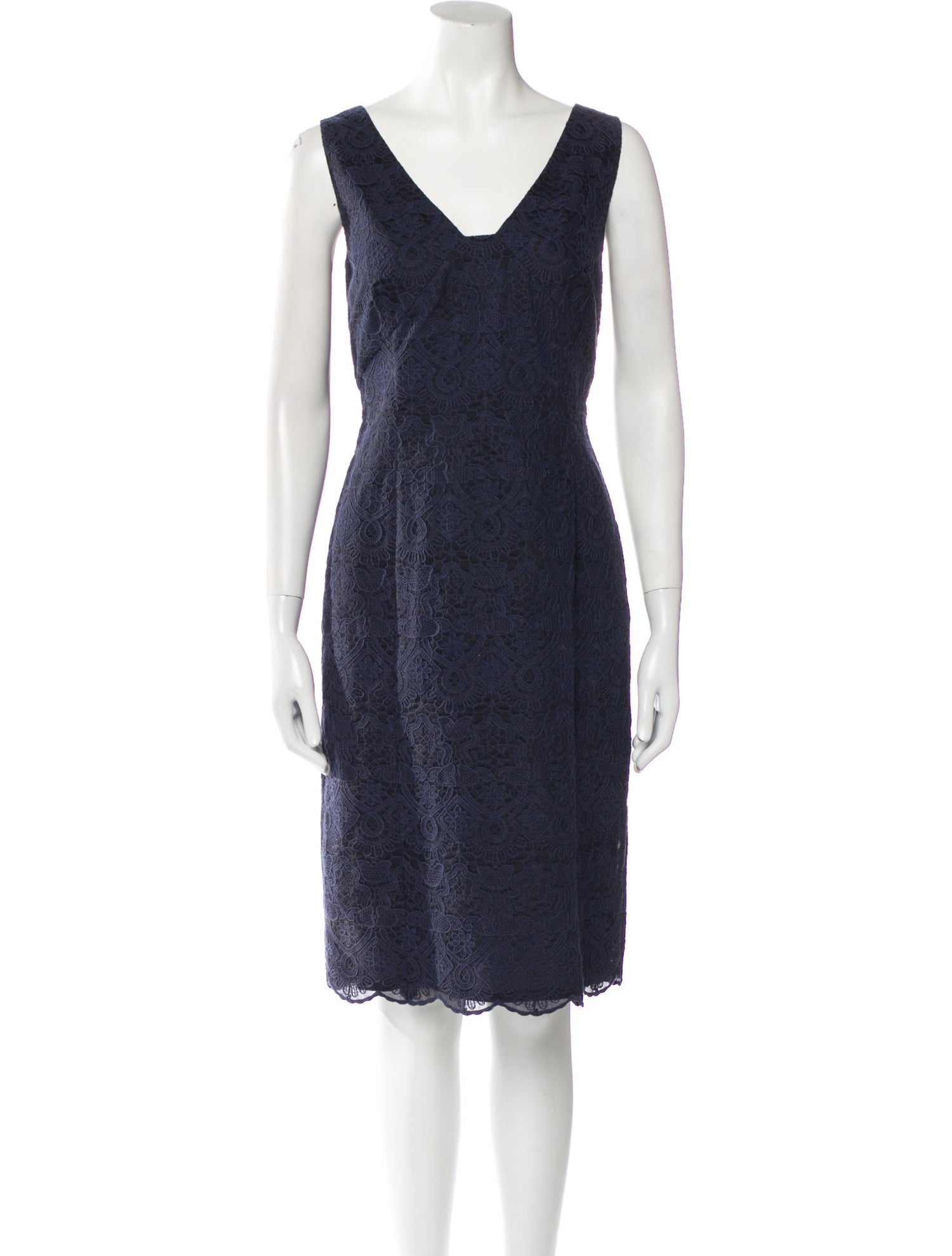 Tory Burch Lace Pattern Knee-Length Dress