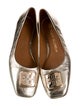 Tory Burch Leather Animal Print Ballet Flats