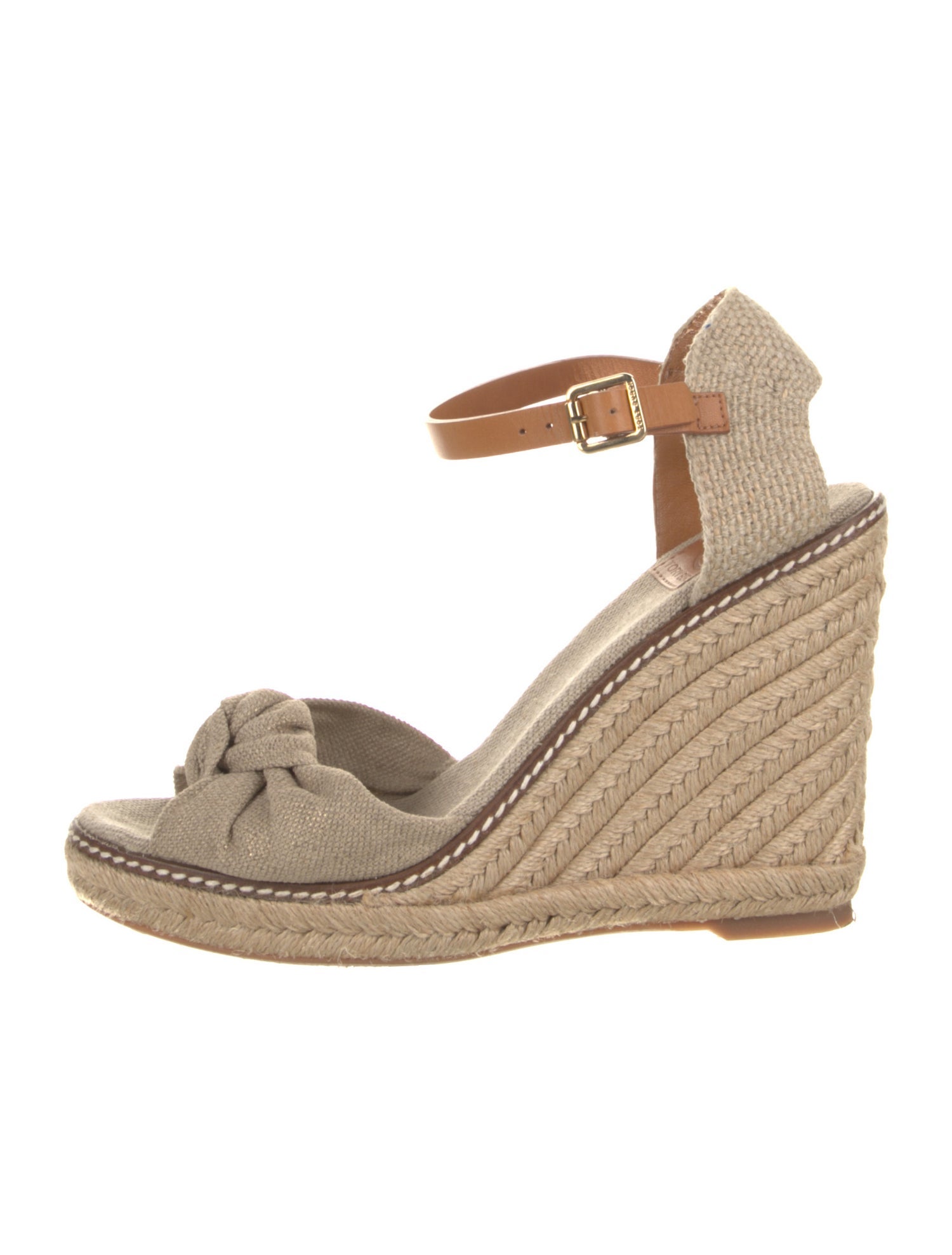 Tory Burch Canvas Braided Accents Espadrilles