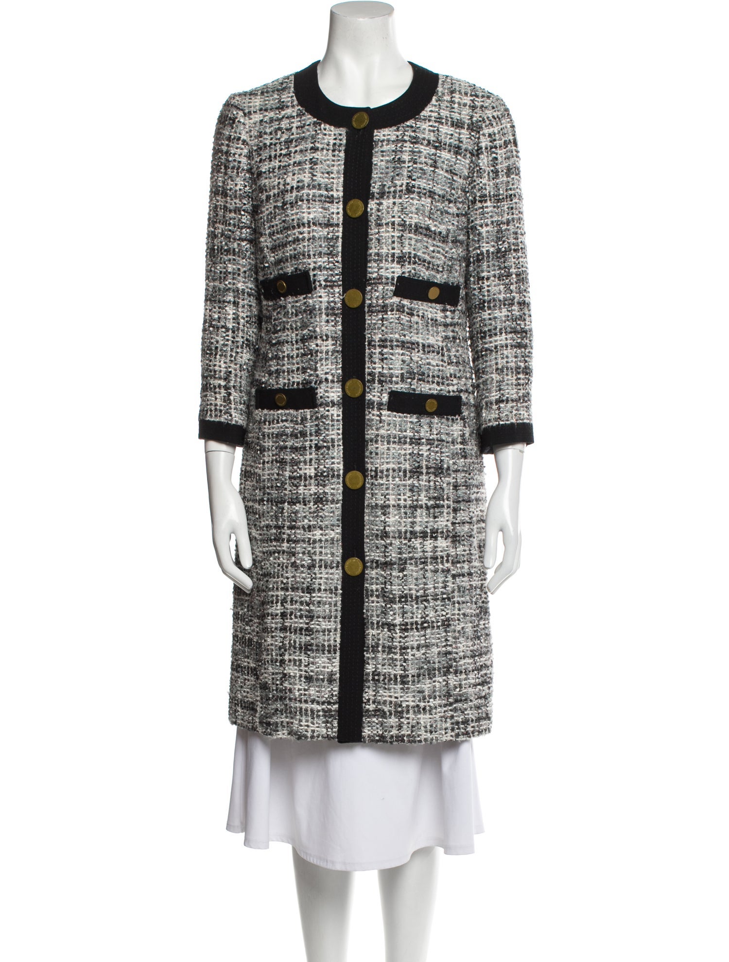 Tory Burch Tweed Pattern Coat
