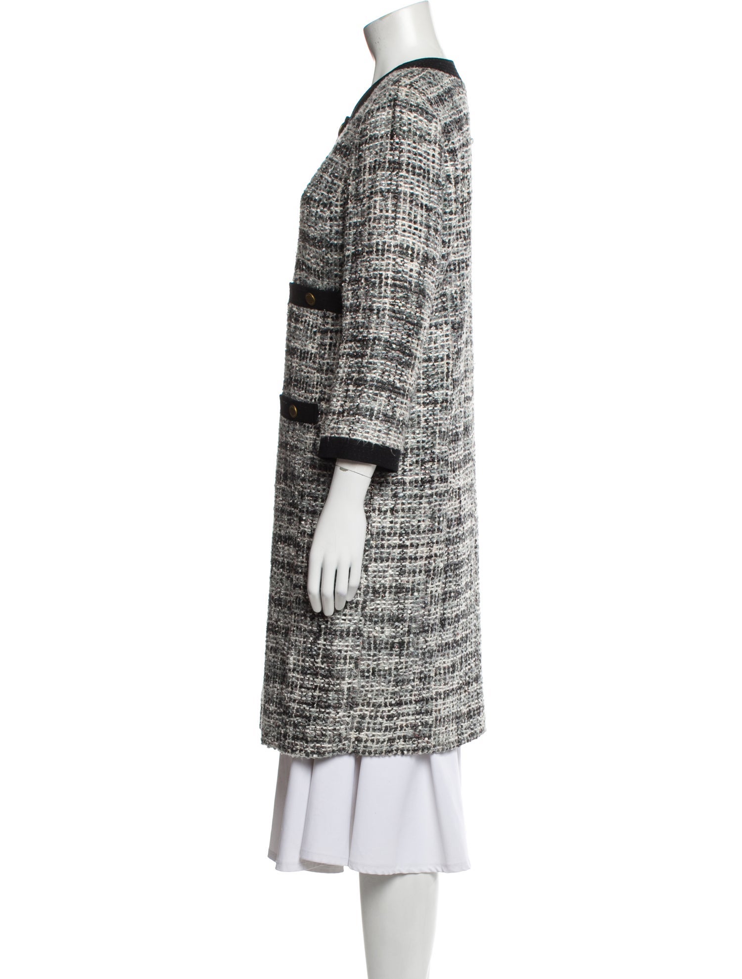 Tory Burch Tweed Pattern Coat