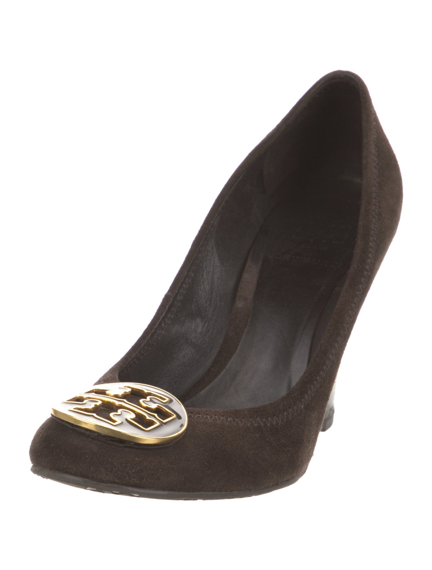 Tory Burch Suede Studded Accents Pumps