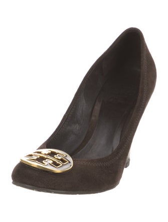 Tory Burch Suede Studded Accents Pumps