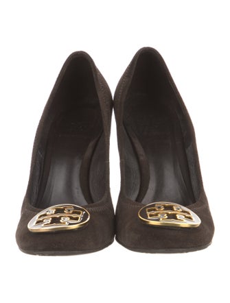 Tory Burch Suede Studded Accents Pumps