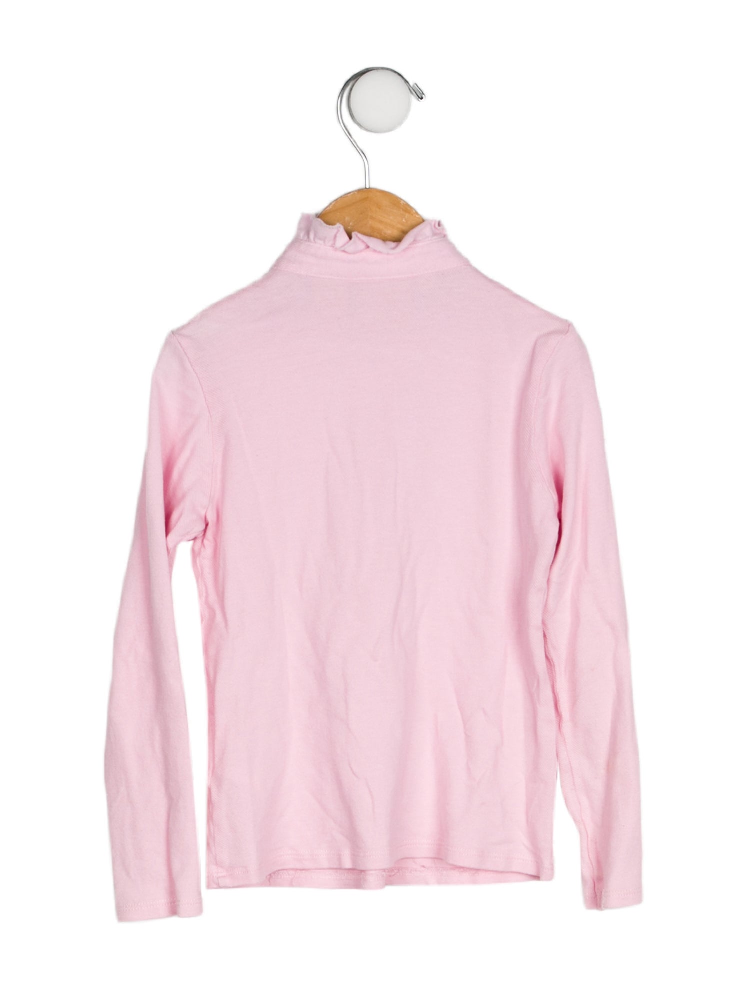 Tory Burch Solid Long Sleeve Ruffled Shirt