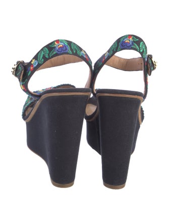 Tory Burch Canvas Floral Print Espadrilles