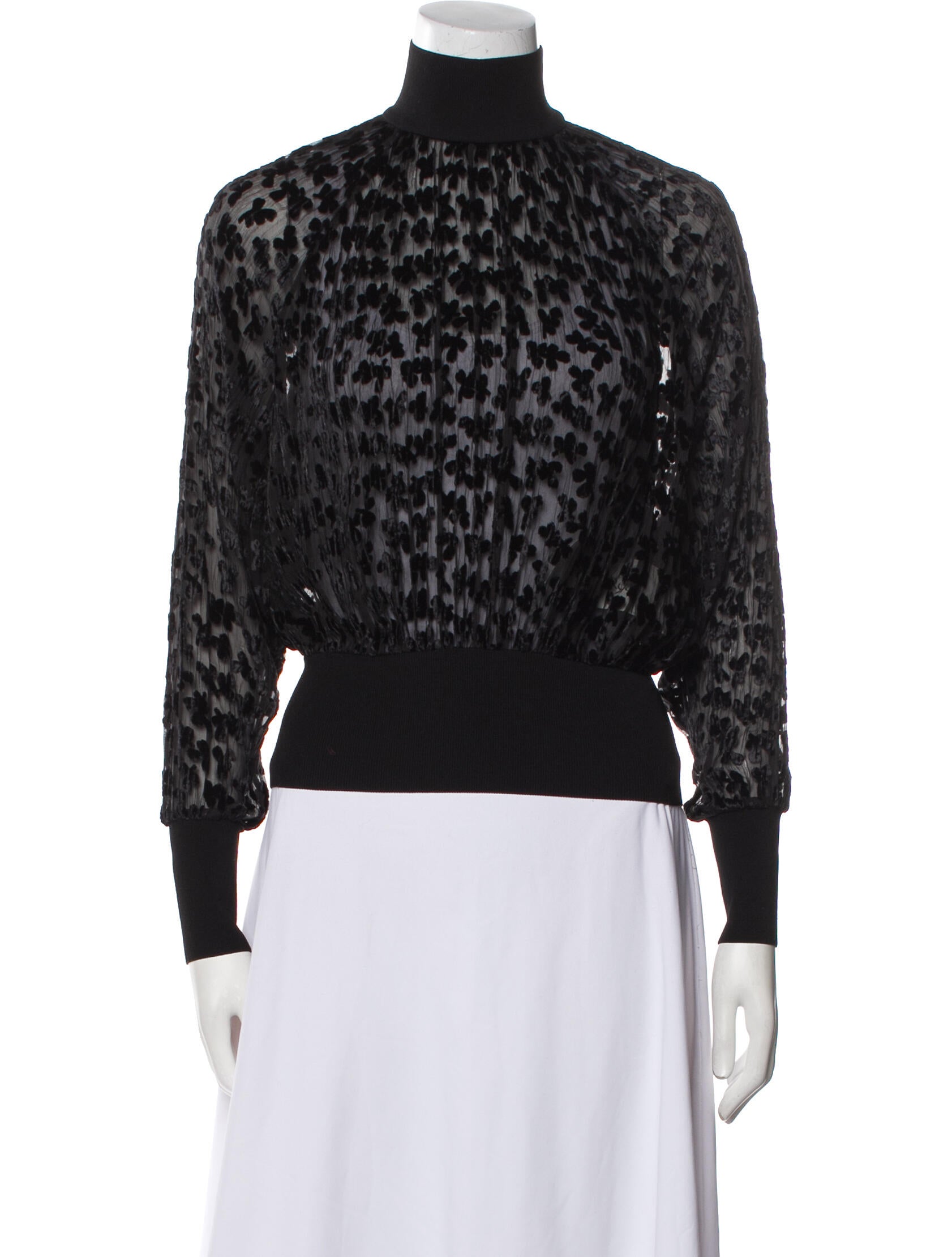 Tory Burch Animal Print Turtleneck Sweatshirt w/ Tags