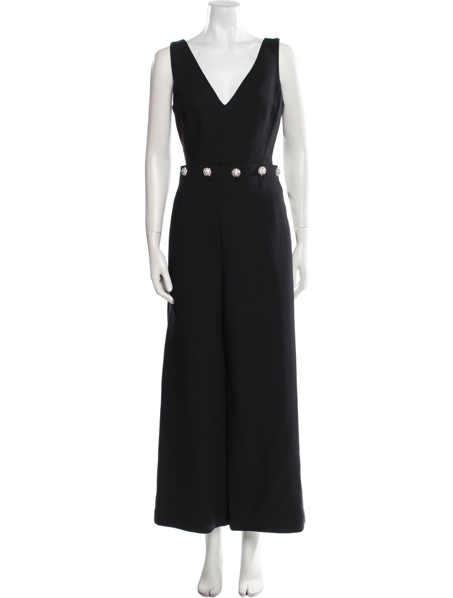 Tory Burch Plunge Neckline Jumpsuit
