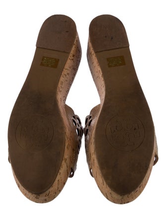 Tory Burch Leather Lasercut Accents Slides