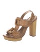 Tory Burch Leather T-Strap Sandals