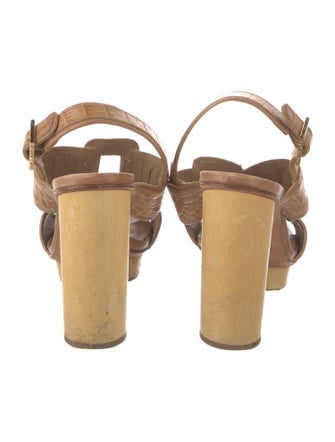 Tory Burch Leather T-Strap Sandals