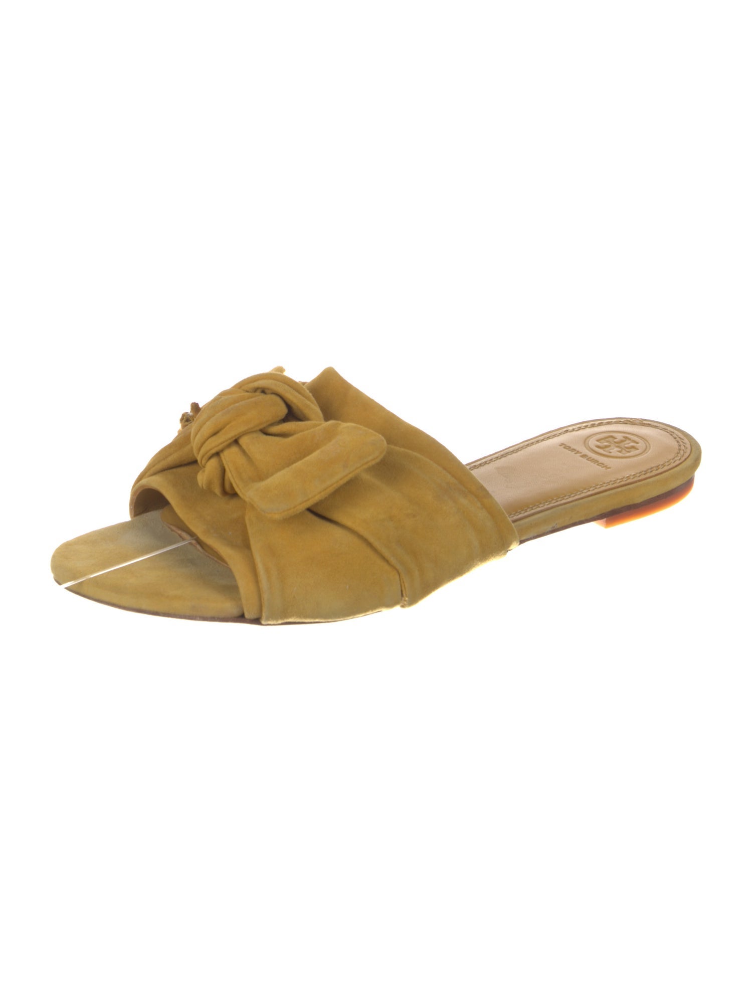Tory Burch Suede Bow Accents Slides
